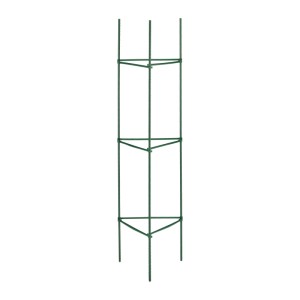 Relaxdays Rankhilfe Stahl Kunststoff Grün 4er Set Höhenverstellbar 120 cm x 32 cm x 32 cm 0,36 kg