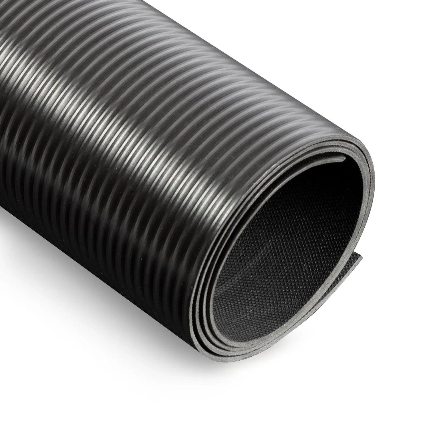 KARAT PVC-Bodenbelag Strips Schwarz Widerstandsfähig Pflegeleicht 120 x 100 x 0,2 cm