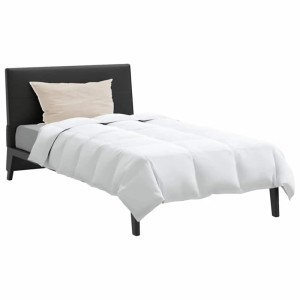 vidaXL Winterbettdecke mit Kissen 2-Tlg Weiß Daunenfeder 3376286