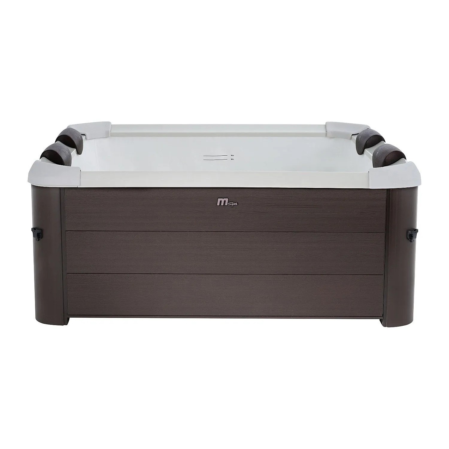 Vente-unique Halbfester Whirlpool Makemo Braun 160 cm