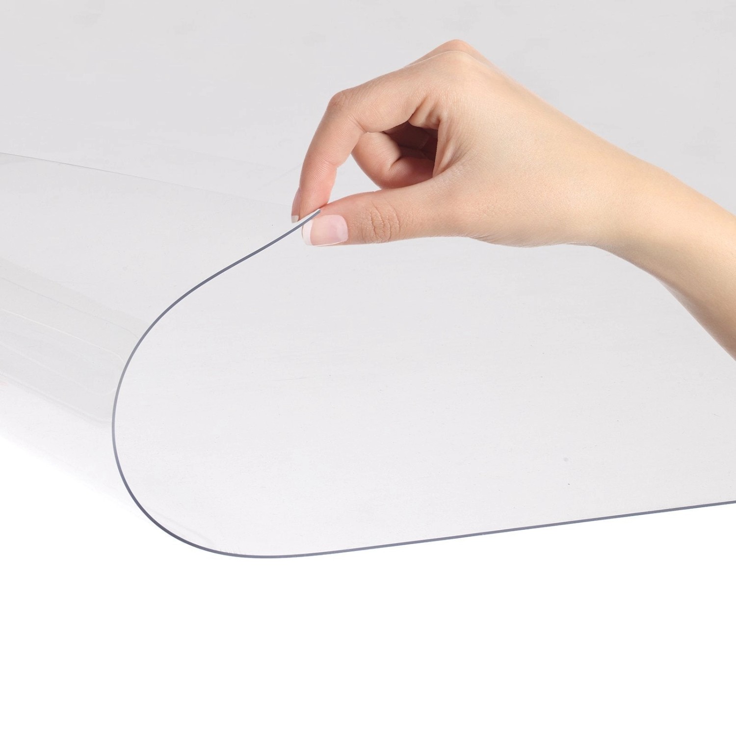 Transparente Karat Bodenschutzmatte für Hartböden, 90x200cm, PVC, geruchsneutral.