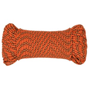 vidaXL Bootsseil Orange 5 mm 100 m Polypropylen 152652