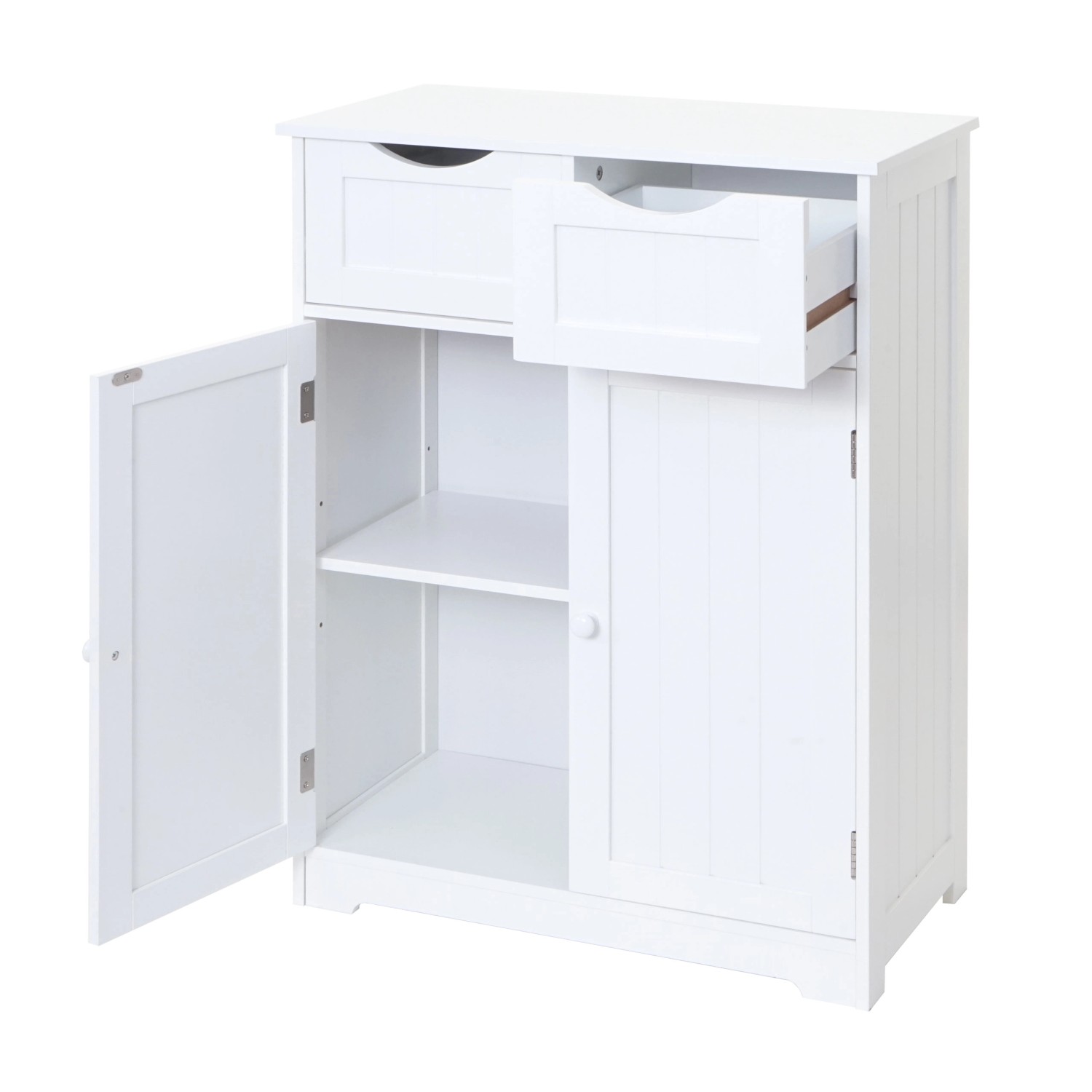 MCW Kommode B65 2 Schubladen 2 Türen Weiß günstig online kaufen