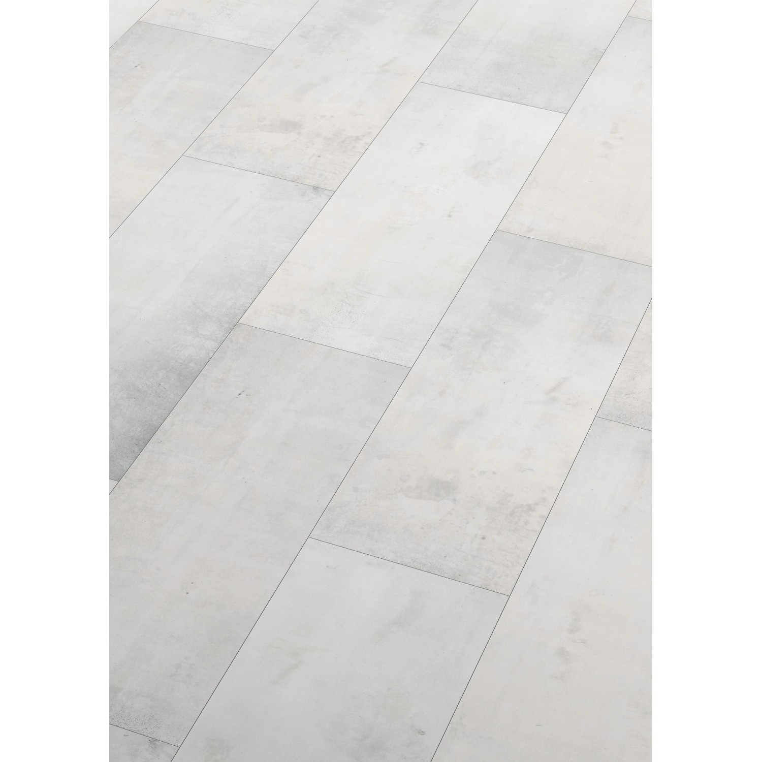 Classen Ceramin Fliese Neo Vario Bianco im Großformat, helle Steinoptik für Wand und Boden.