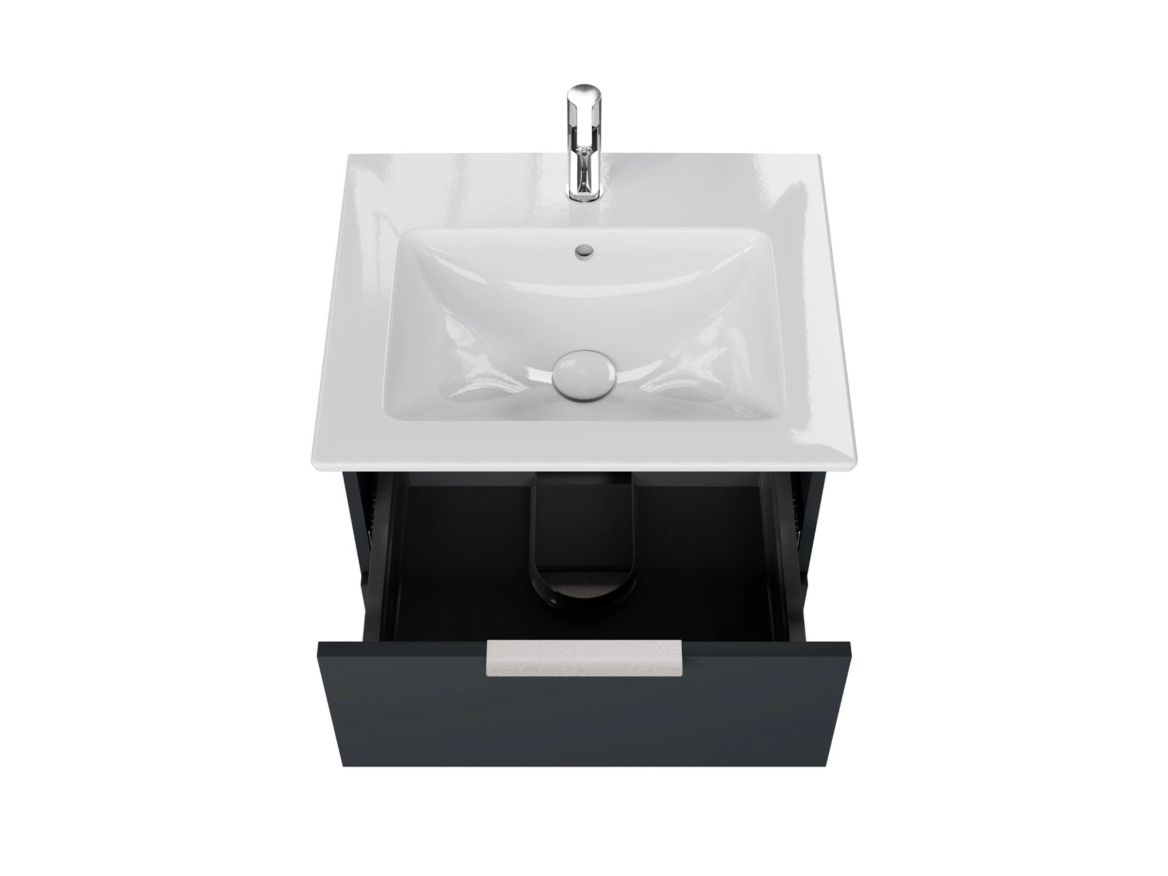 Steinkamp Waschtischunterschrank Living 2.0 Schwarz Matt Select 