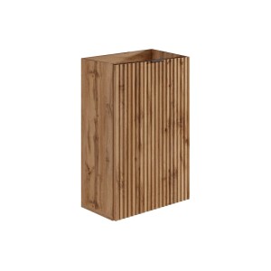 Vente-unique Waschbeckenunterschrank Vahira, 40 cm, naturfarben hell, mit geriffelter Front.