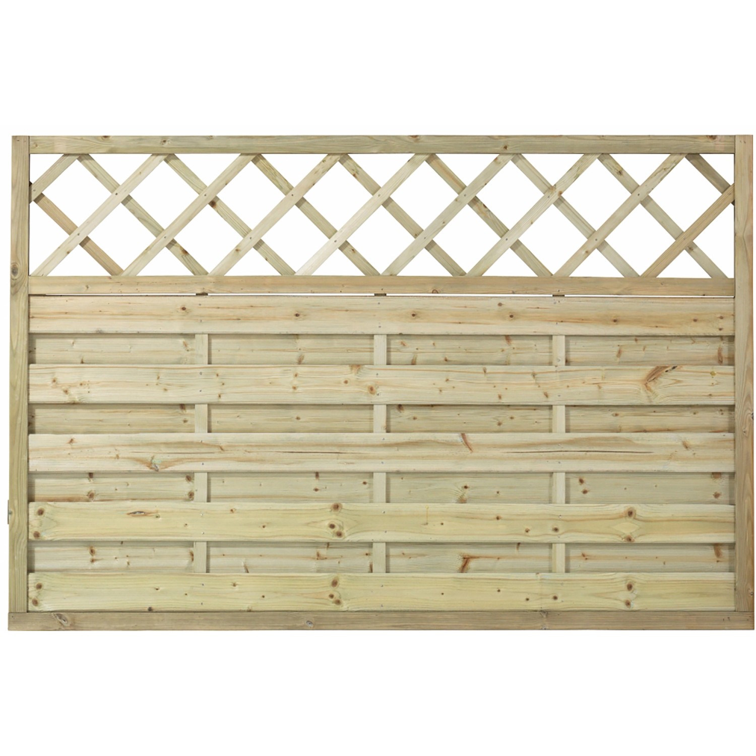 Vorgartenzaun Bergen mit Gitter Nadelholz druckimprägniert 180 x 120 cm günstig online kaufen