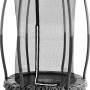 EXIT Tiggy Junior Trampolin, Ø140cm, schwarz-grau mit Sicherheitsnetz. Gartentrampolin für Kinder.