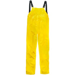 Gelbe Scheibler Regenlatzhose Gr. L aus PU-beschichtetem Polyester für Arbeitskleidung.