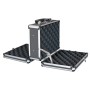 HMF 14411-02 Alu Transportkoffer Doppelseitig 31 x 26 x 15 cm Schwarz