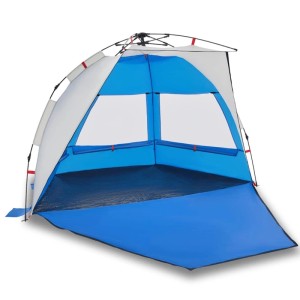 Furnicato Strandzelt Azurblau 224 X 138 X 142 Cm Quick Release System