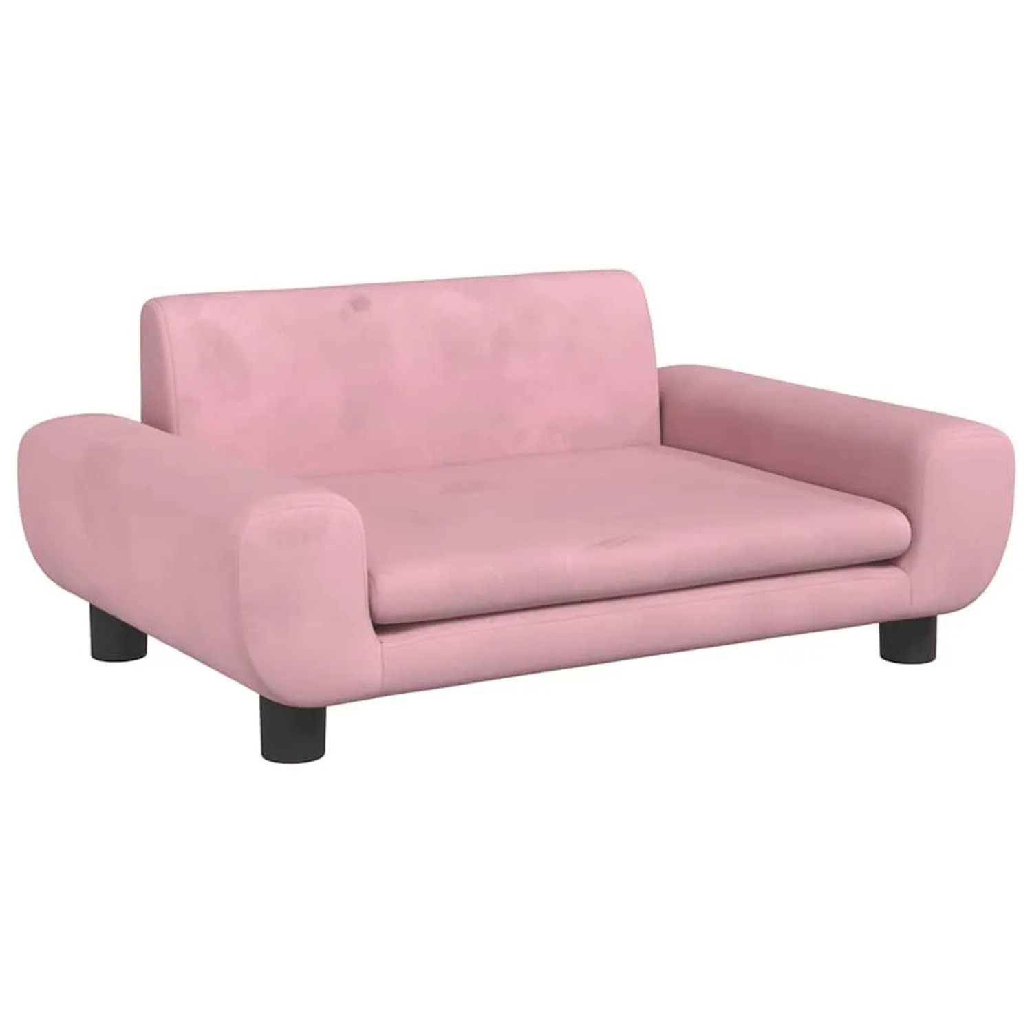 vidaXL Hundebett Rosa 70x45x33 cm Samt 171991