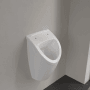 Weißes Villeroy & Boch O.NOVO Absaug Urinal aus Keramik, wandmontiert. Modernes Design für Bad & Gäste-WC.