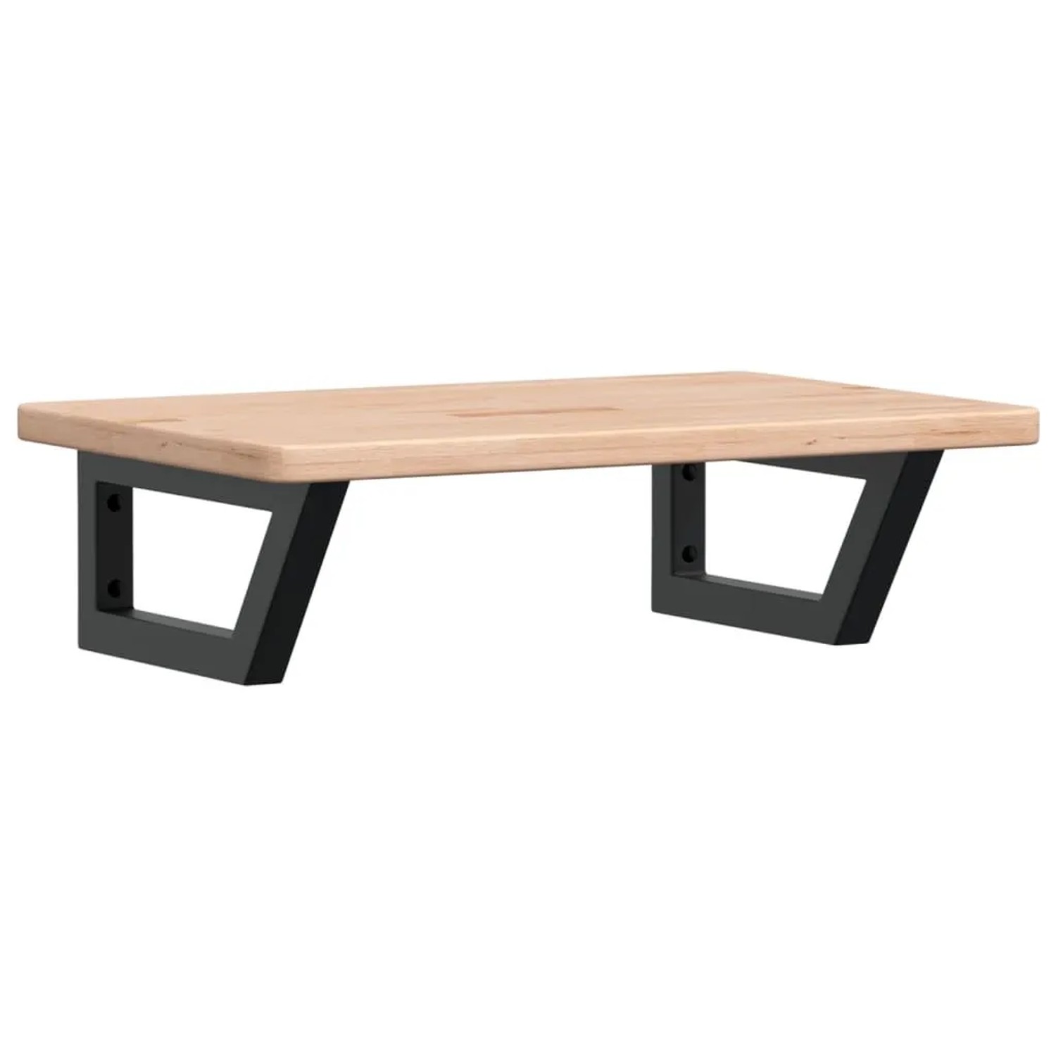 vidaXL Waschtischplatte mit Halterung Stahl und Massivholz Eiche 3302335 günstig online kaufen