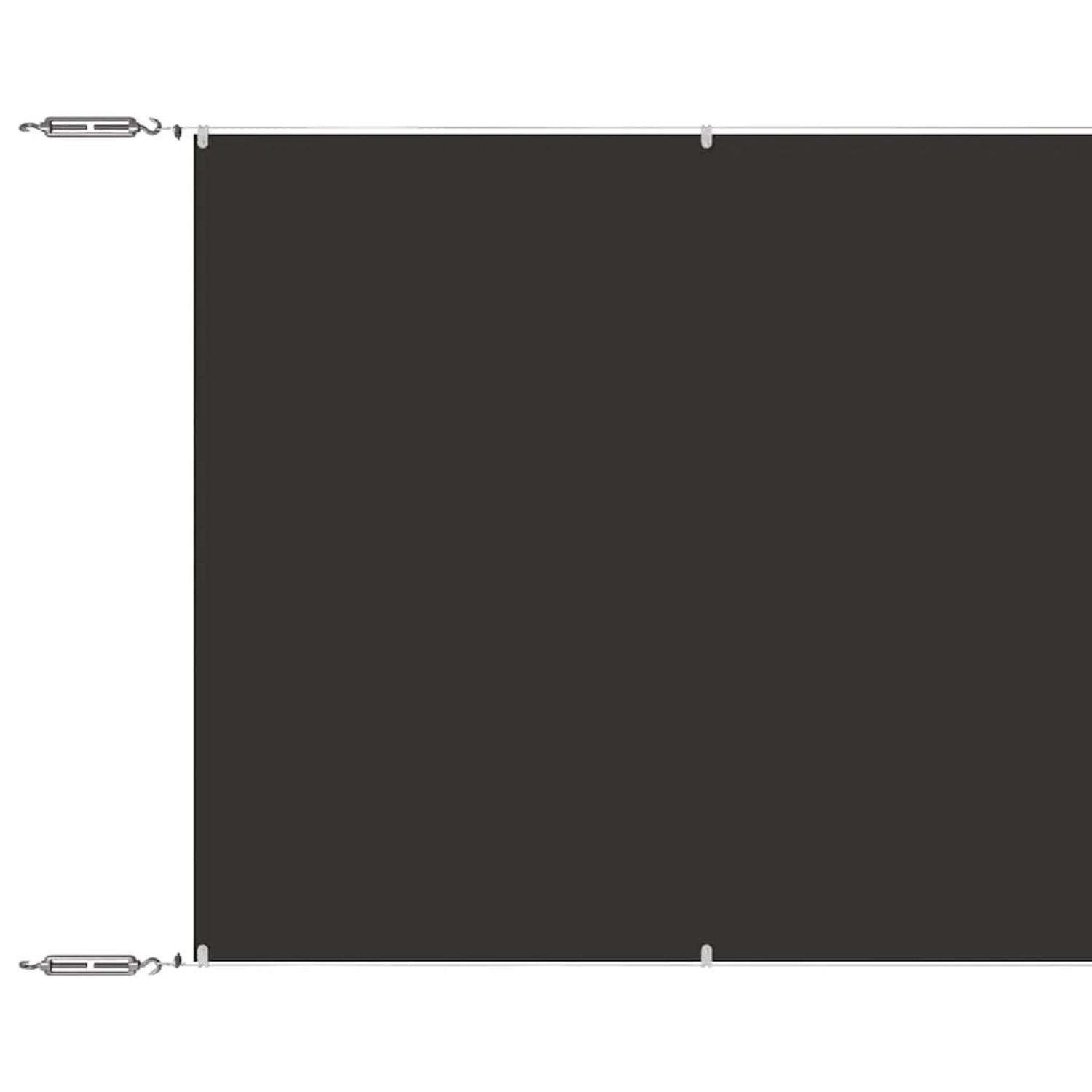 vidaXL Senkrechtmarkise Anthrazit 140x800 cm Oxford-Gewebe 148217