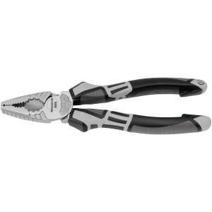 Matador Zange: Kombizange aus dem 4-teiligen Werkzeugmodul mit grau-schwarzem Griff.