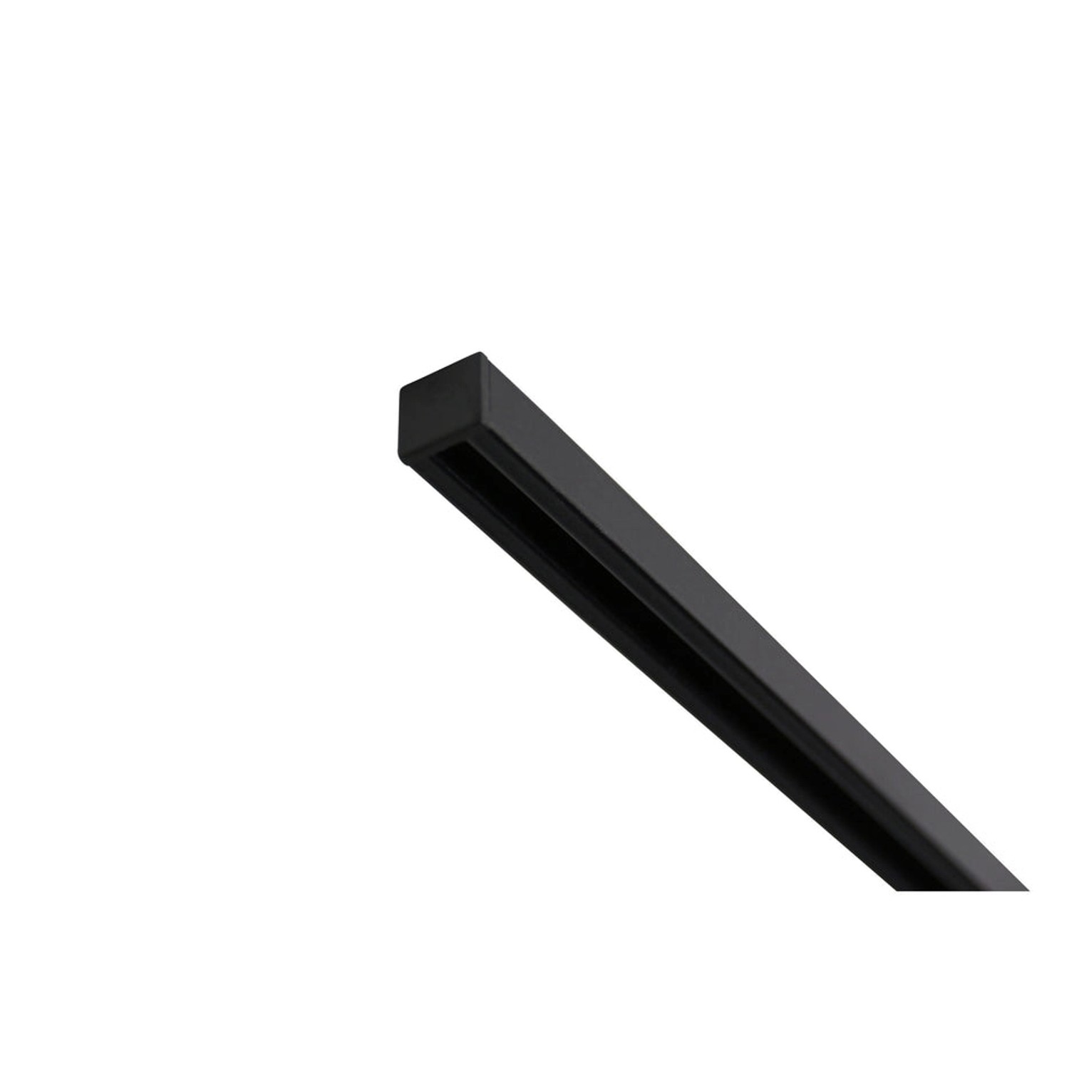 Deco-Raum Gardinenschiene nach Maß 1-Lauf Square Schwarz 320cm günstig online kaufen