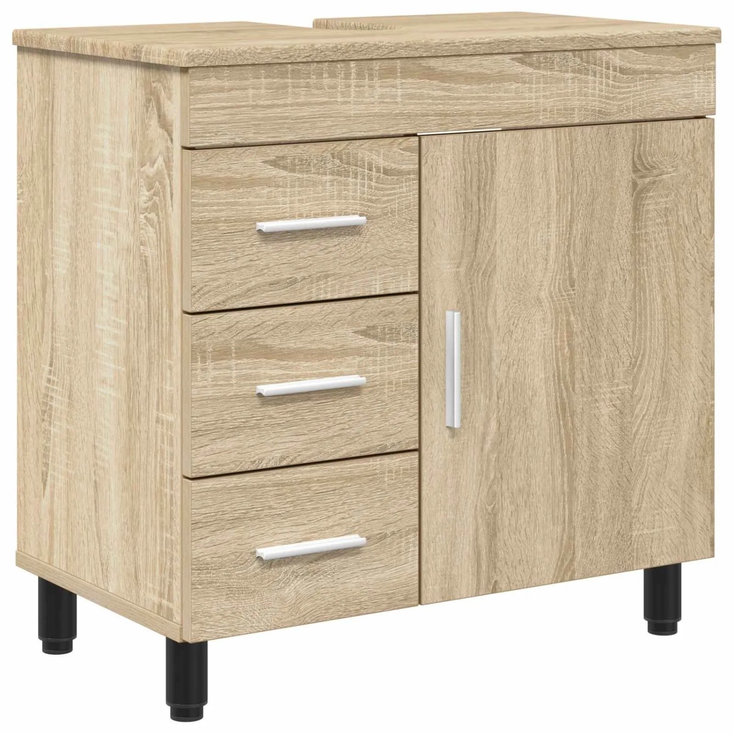 vidaXL Waschtisch Sonoma-Eiche 60 x 35 x 60 cm Holzwerkstoff 889377