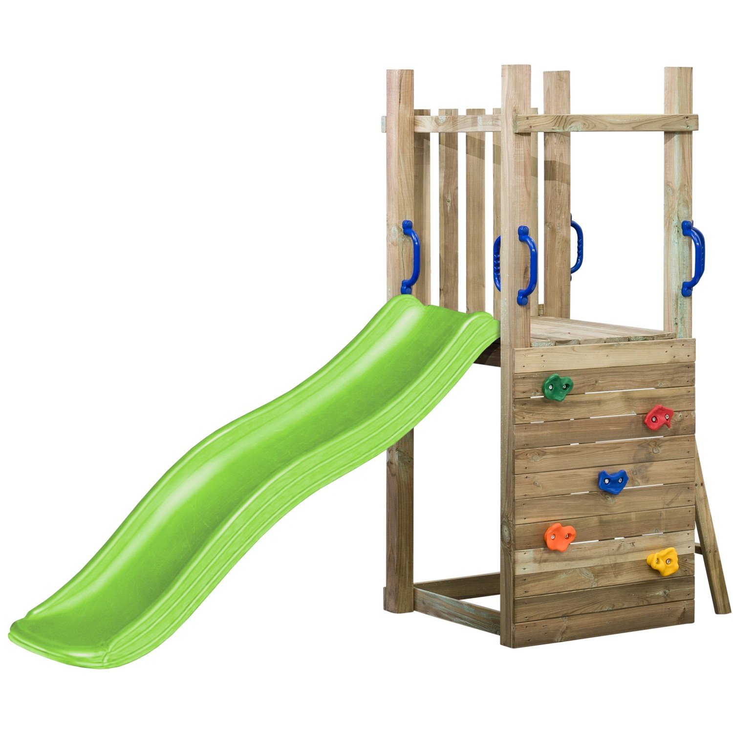 SwingKing Spielturm Irma mit Rutsche Apfelgrün 70 cm x 160 cm x 175 cm günstig online kaufen