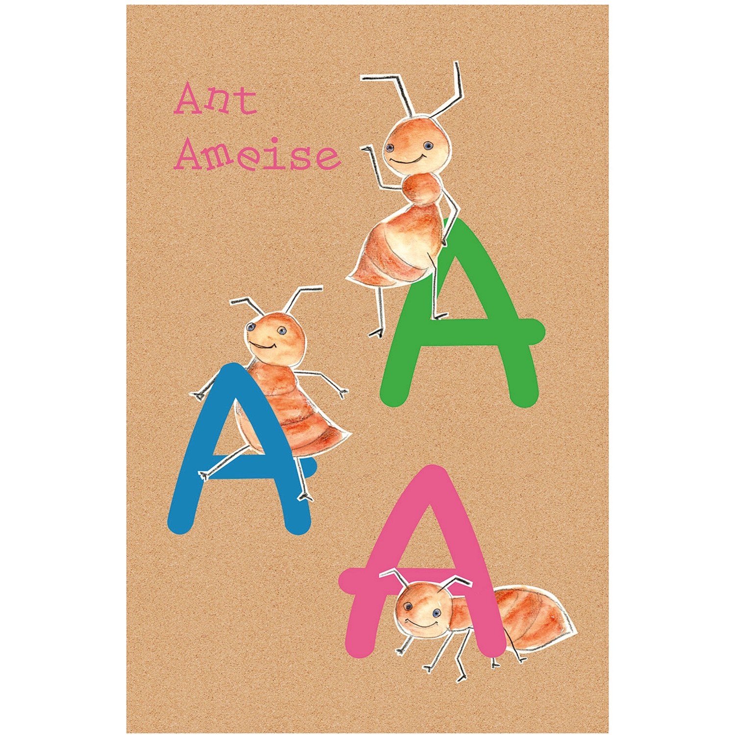 Komar Wandbild ABC Animal A 30 x 40 cm günstig online kaufen