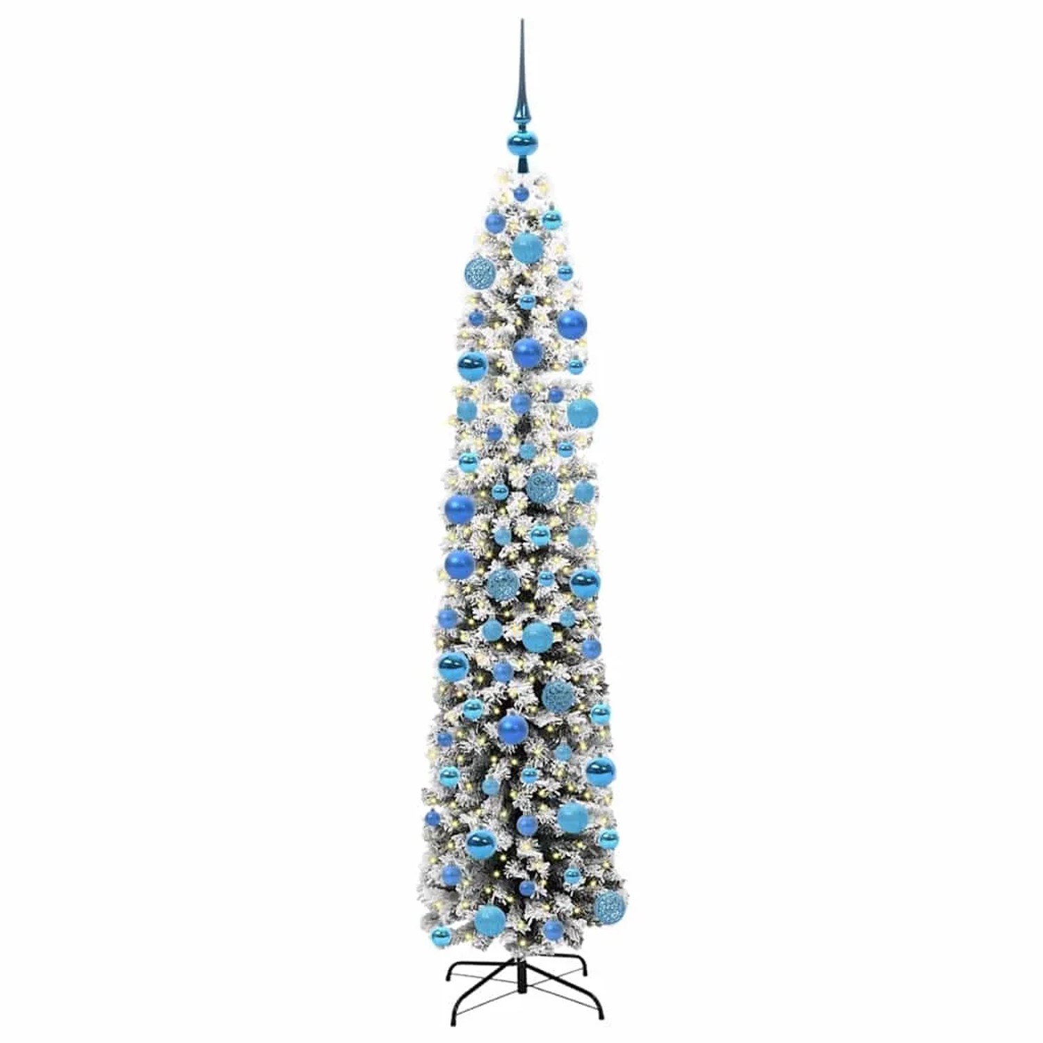 vidaXL Künstlicher Weihnachtsbaum mit 300 LEDs mit Ständer Grün 180 cm 3395025