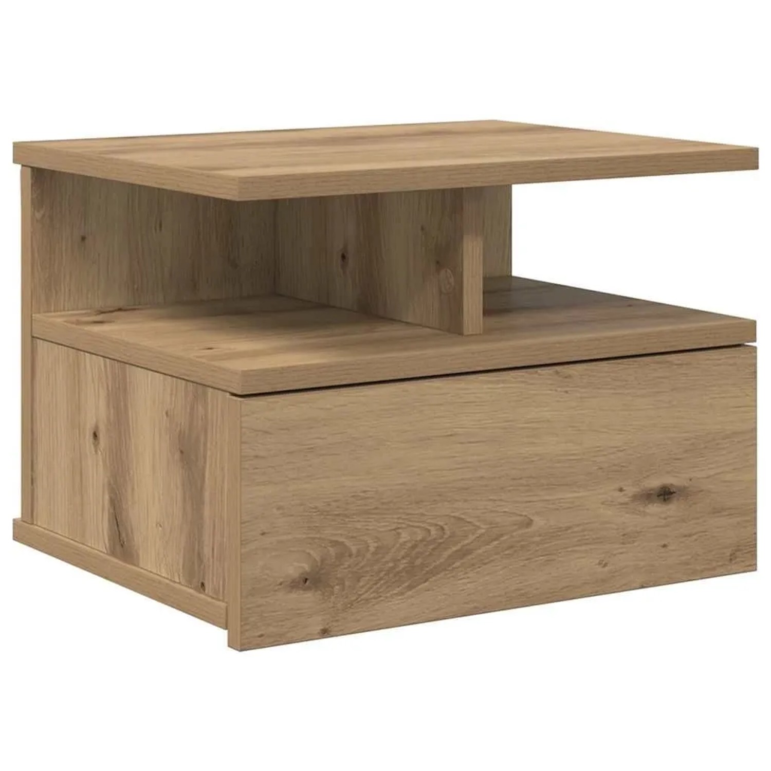 vidaXL Schwebender Nachttisch Artisan-Eiche 40 x 31 x 28 cm 871754