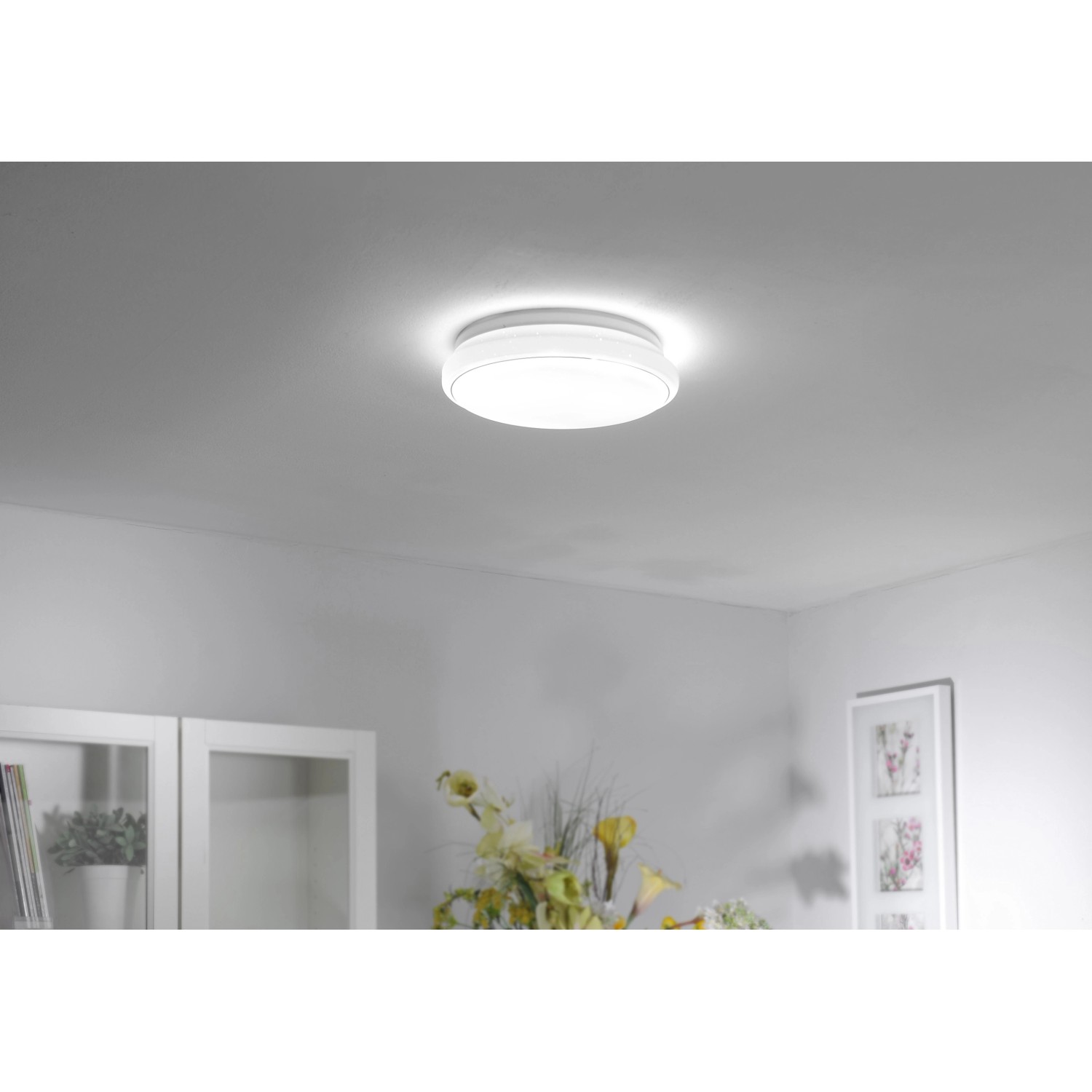 Just Light LED-Deckenleuchte JUPI 14742-16 weiß Kunststoff H/D: ca. 8,5x35 günstig online kaufen