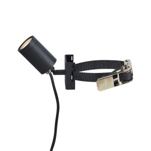 QAZQA Außenstrahler Schwarz für Baum GU10 50mm Drehbar und Neigbar IP65 Solo