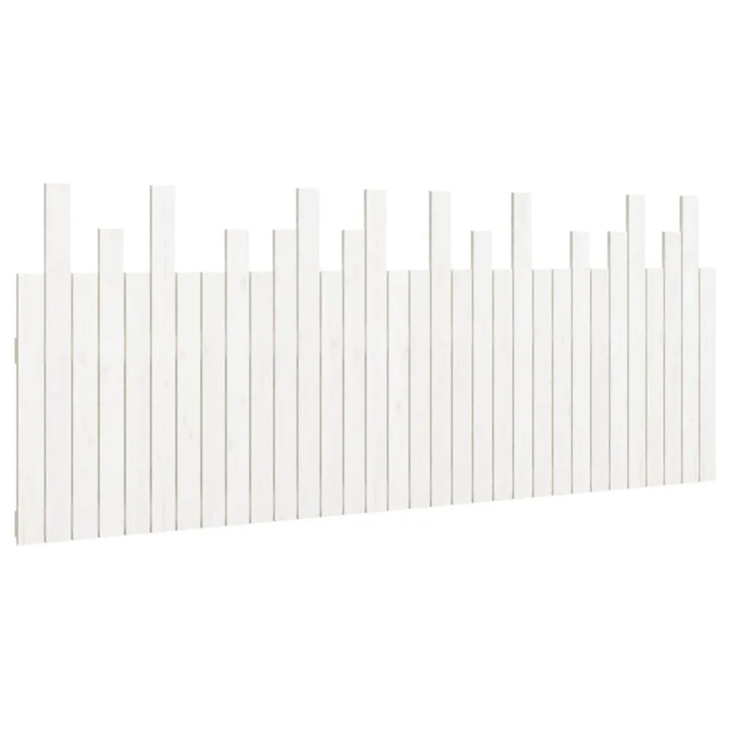 vidaXL Wand-Kopfteil Weiß 204x3x80 cm Massivholz Kiefer 824779