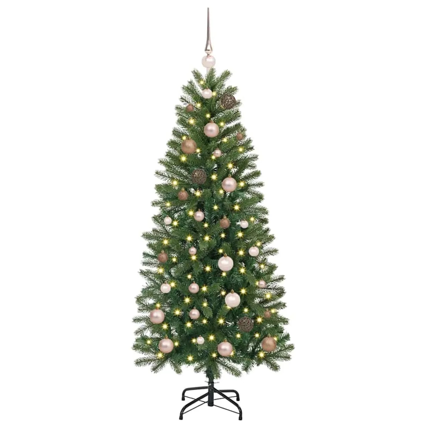 vidaXL Künstlicher Weihnachtsbaum mit 150 LEDs Grün 150 cm PE und PVC 3397339
