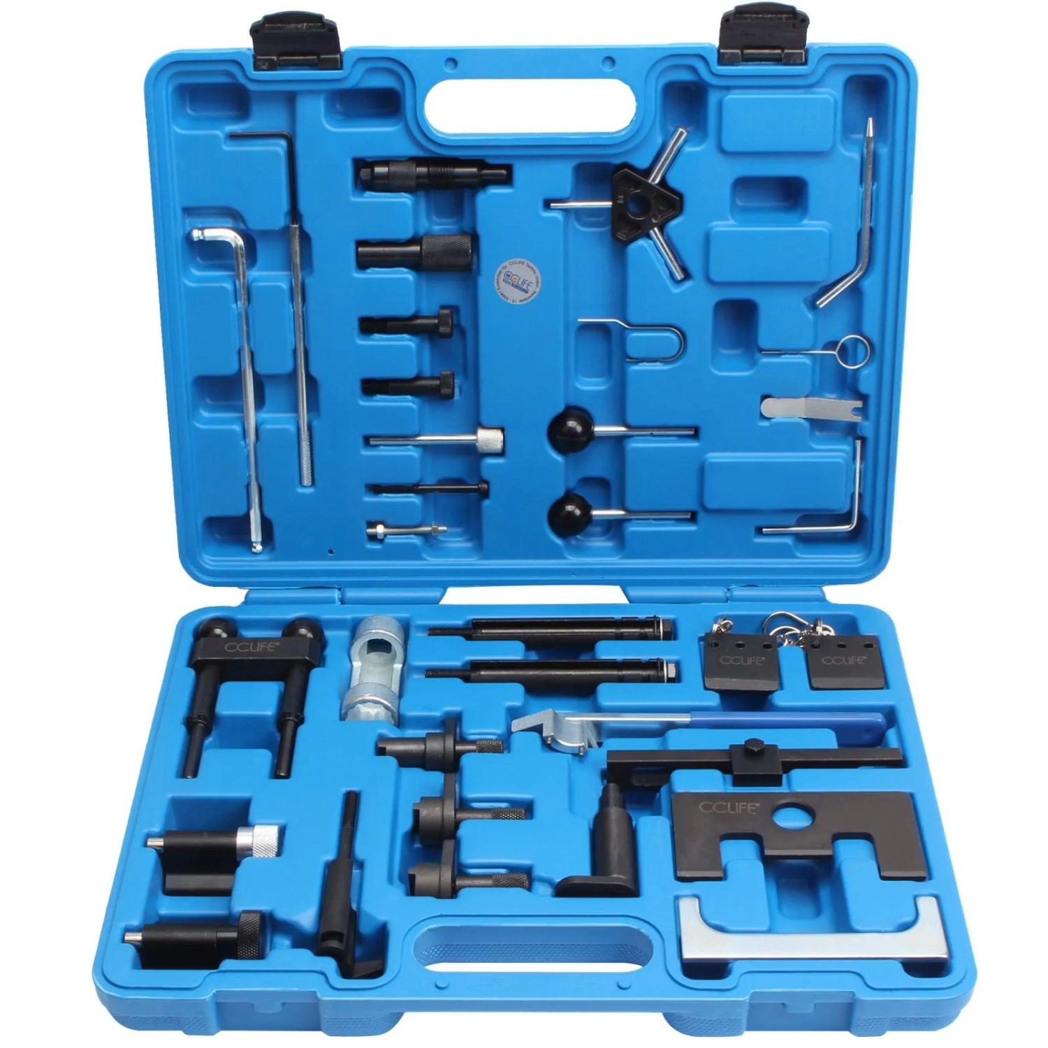 CCLIFE Zahnriemen Werkzeug Motor Arretierwerkzeug Kompatibel mit VAG Audi VW Skoda Seat