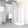 baliv Dusch-Schwingtür DUK-90.60T, 90x195 cm, Chrom, für Eck-, U-Form- und Nischeneinbau.