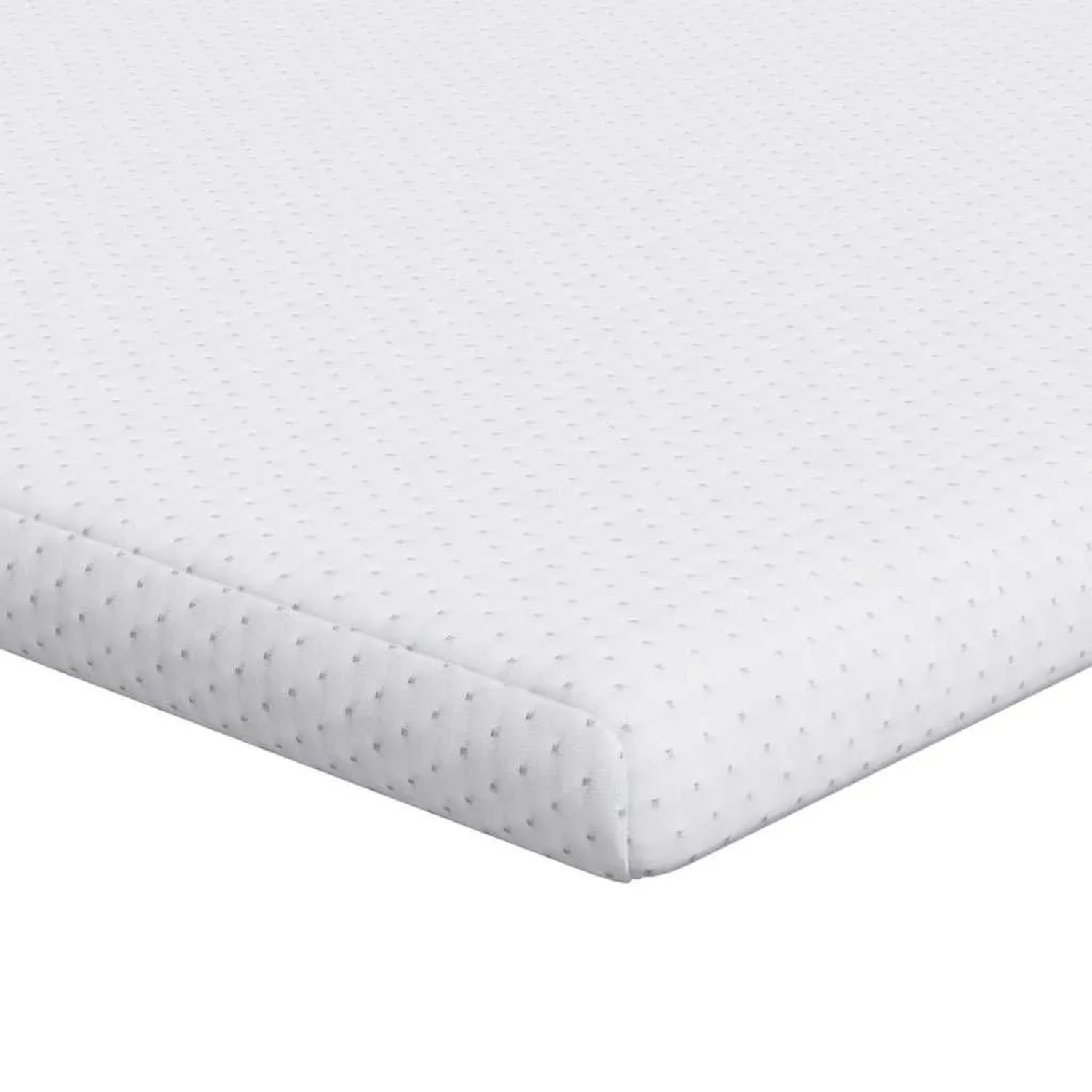 vidaXL Matratzenauflage Weiß 140 x 190 cm Jacquard Stoff 4106182