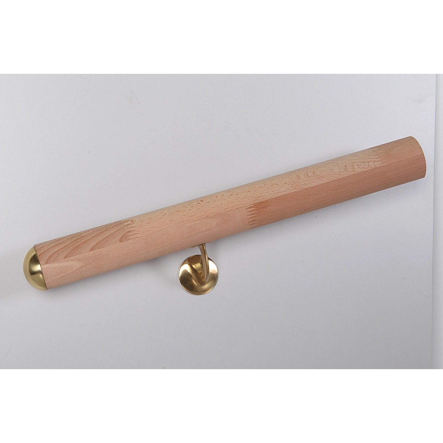 Handlauf Buche Massivholz Ø 52 mm - Länge 2.250 mm für den Innenbereich