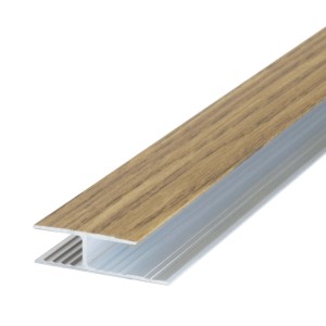 Dalsys Übergangsprofil, 100cm, Alu, Eiche Dekor, für Bodenbeläge bis 8,5mm
