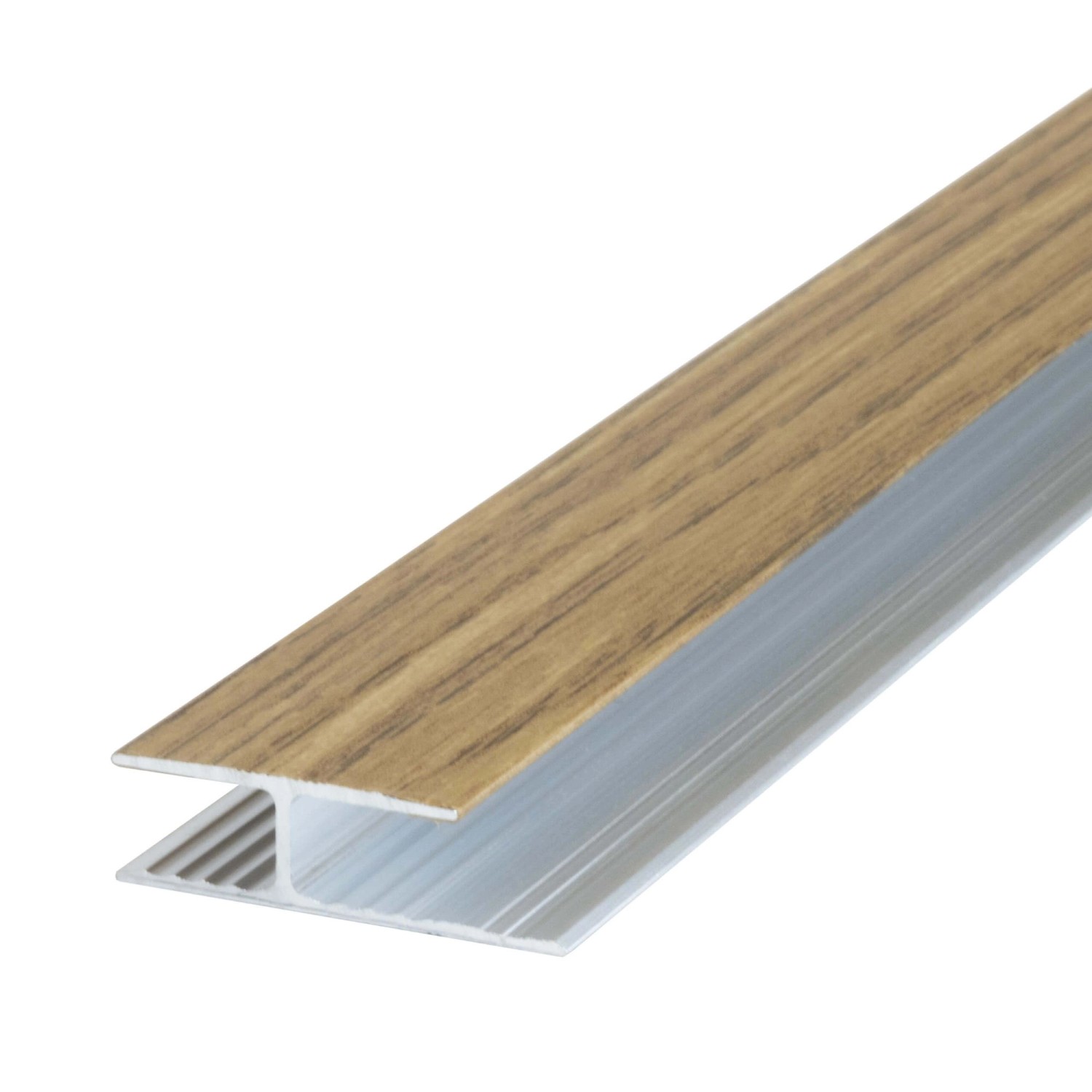 Thumbnail - Dalsys Übergangsprofil 100cm x 2,9cm Alu Verbindungsprofil Eiche
