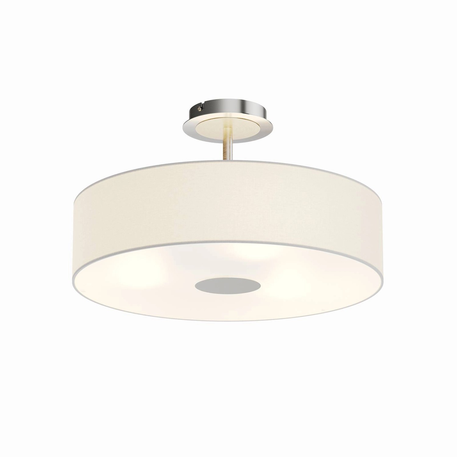 Lindby Deckenlampe Josia 9620048 Modern in Weiß aus Textil 3-flammig E27 Flurleuchte
