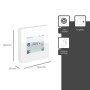 Weißer Fenix Thermostat TFT Wifi mit Touchdisplay zur Temperatursteuerung per App.