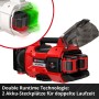 Einhell Aquinna 18/30 Akku-Wasserpumpe mit zwei Akku-Steckplätzen für Power X-Change Akkus.