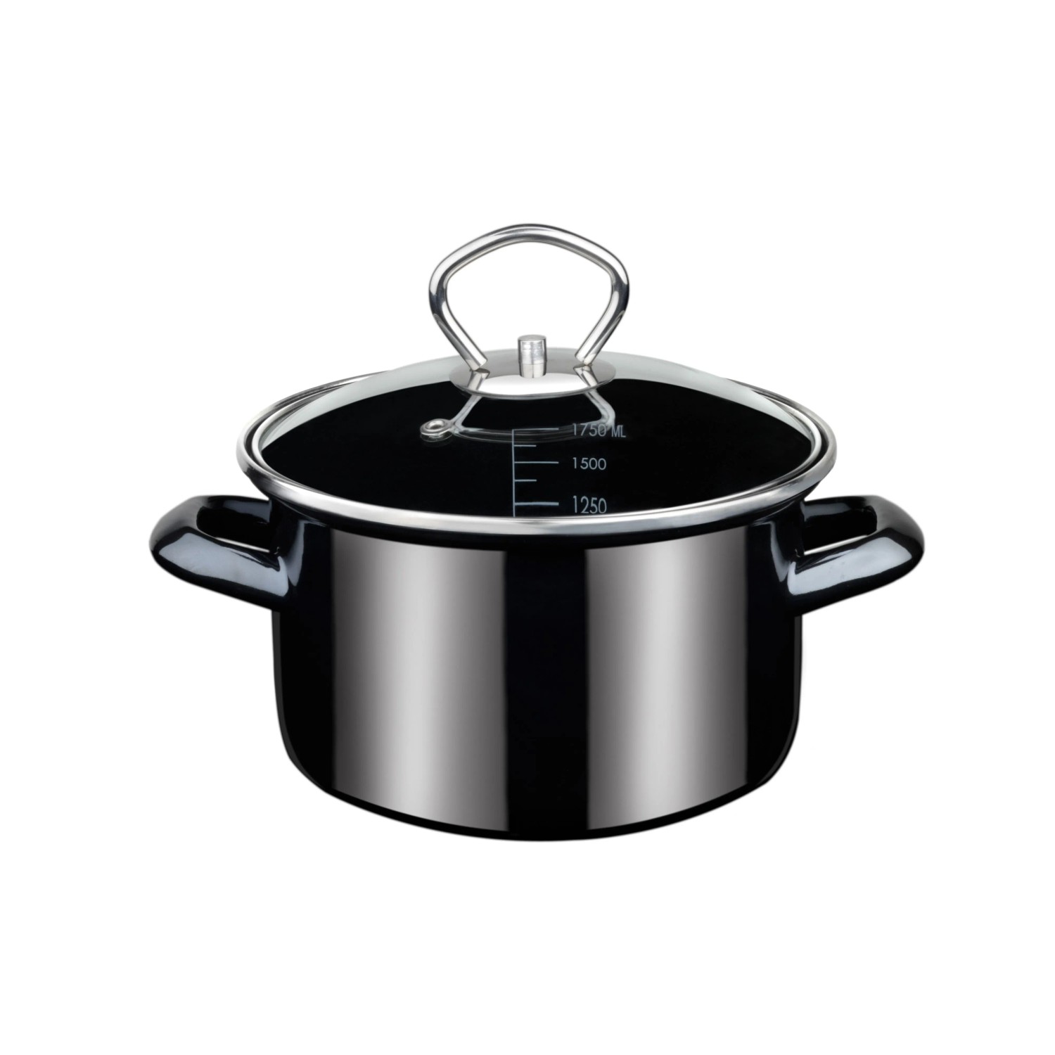GSW Bratentopf Profi Black Star mit Glasdeckel 16Cm