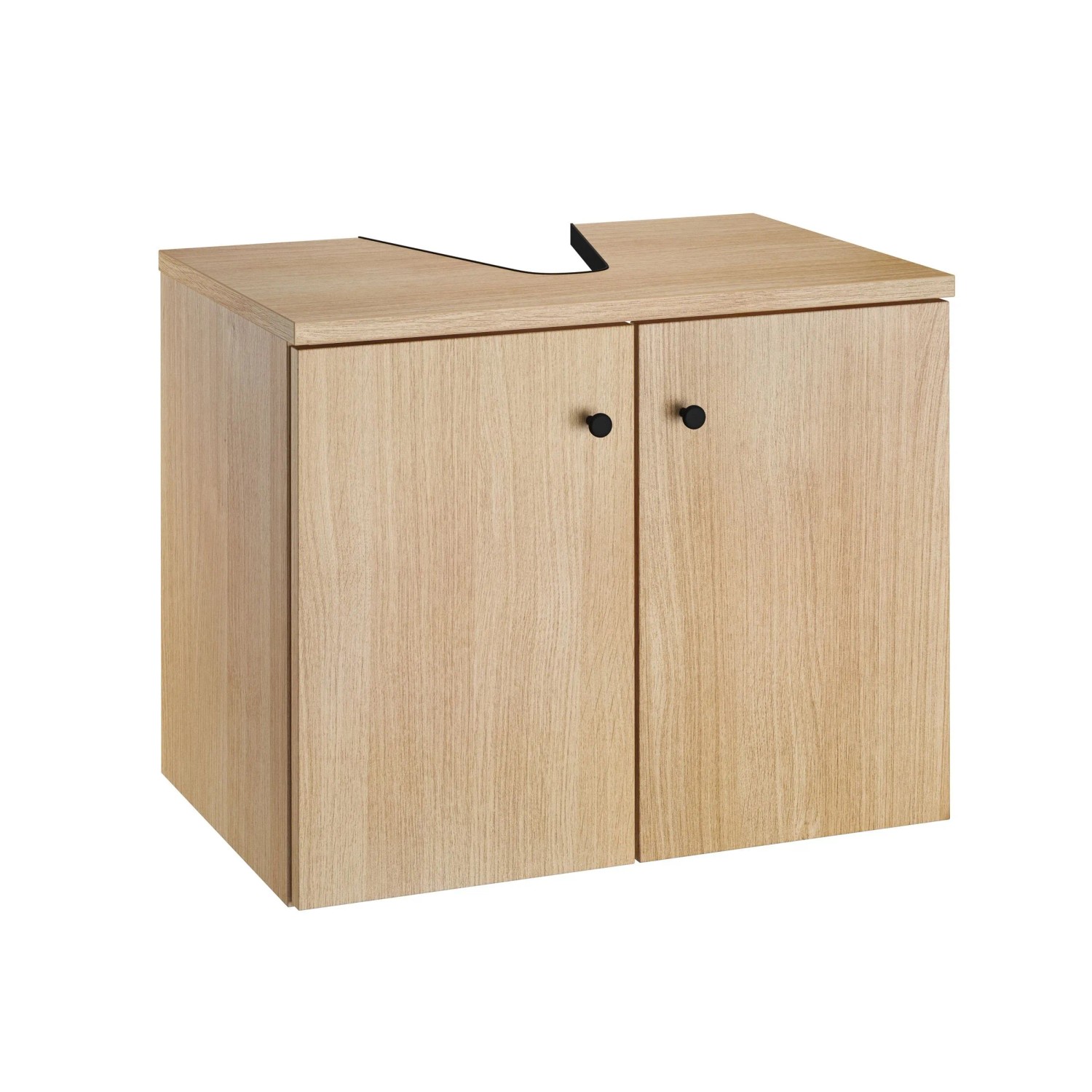 Erst-Holz Unterschrank Waschtisch Eiche Dekor mit Füßen Unterschrank ohne Füße