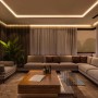 Wohnzimmer mit indirekter Beleuchtung durch Ledvance LED-Strip Flex COB an der Decke.