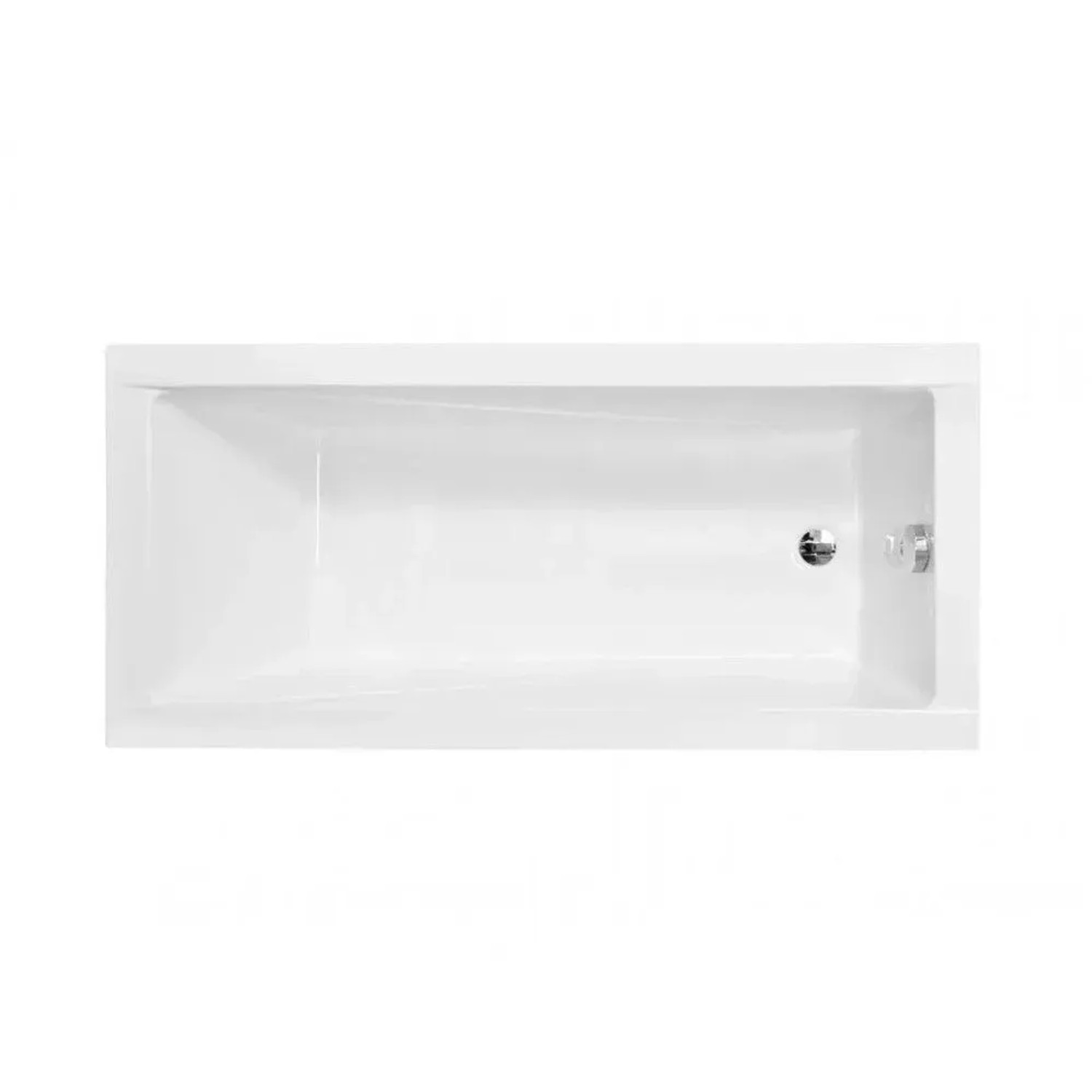 Bad Land Rechteck-Badewanne 180x80 mit Wannenträger inkl. Ablauf & Füße
