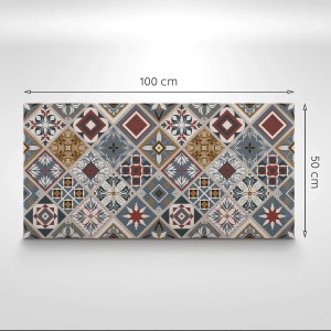 Wandpaneel mit Mandala-Muster, selbstklebend, 100x50 cm. Dekoratives Paneel für die Wandverkleidung.
