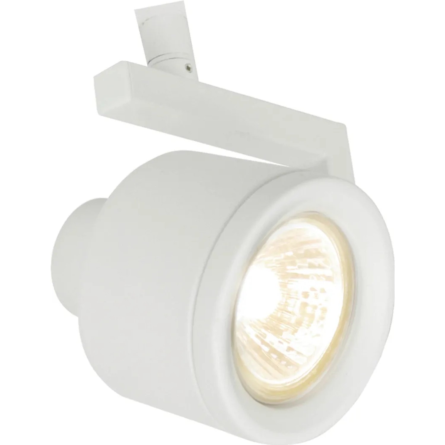 Weißer OBI LIGHTING Halogen-Spot Gradara 1er mit verstellbarem Arm und GU10 Leuchtmittel.