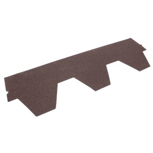 Braune Daprona Dachschindel mit Hexagonal Muster für Gartenhaus oder Carport.