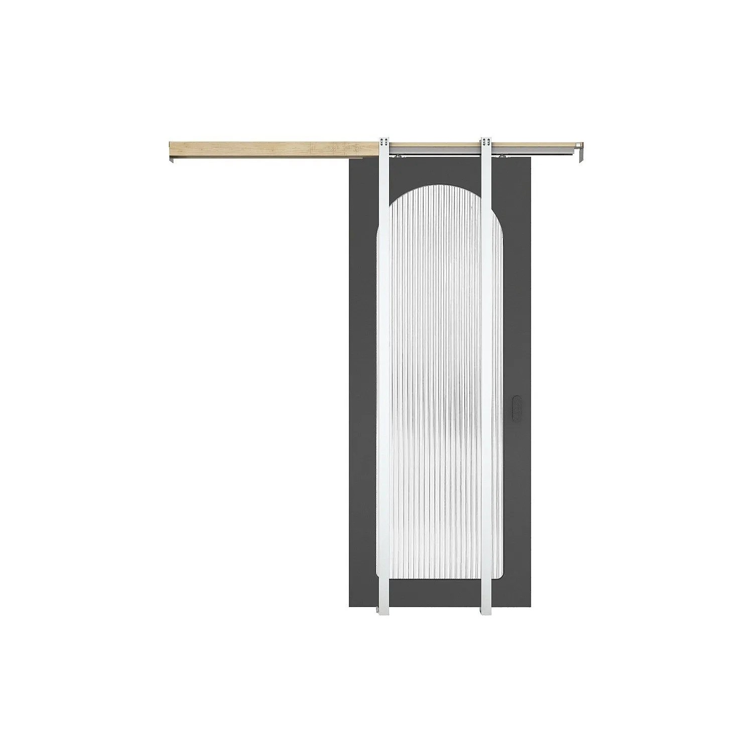 Vente-unique Schiebetür Odeza Schwarz 93 cm