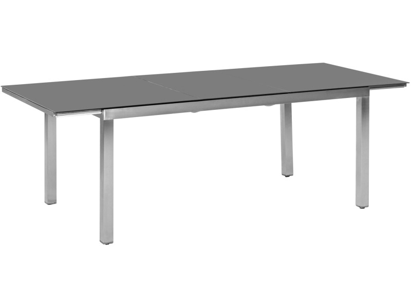 Merxx Gartentisch ausziehbar 180-240 cm x 100 cm Graue Glasplatte kaufen  bei OBI