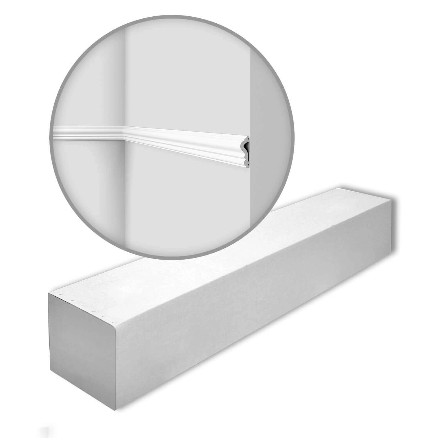 NOEL & MARQUET NMC WL11-Box WALLSTYL Wandleisten 1 Karton mit 28 Leisten 56 m Weiß