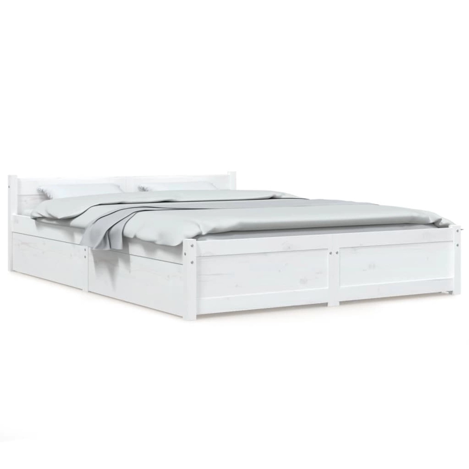 vidaXL Bett mit Schubladen Weiß 140x190 cm1119776 günstig online kaufen